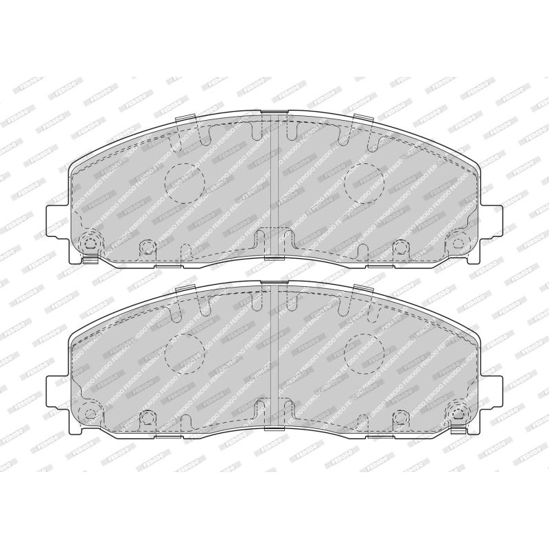 Jeu de 4 plaquettes de frein avant FERODO FDB4785 - Visuel 1