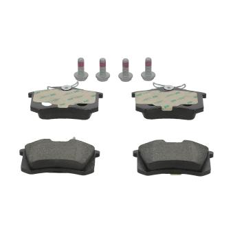 Jeu de 4 plaquettes de frein arrière FERODO