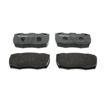 Jeu de 4 plaquettes de frein avant FERODO