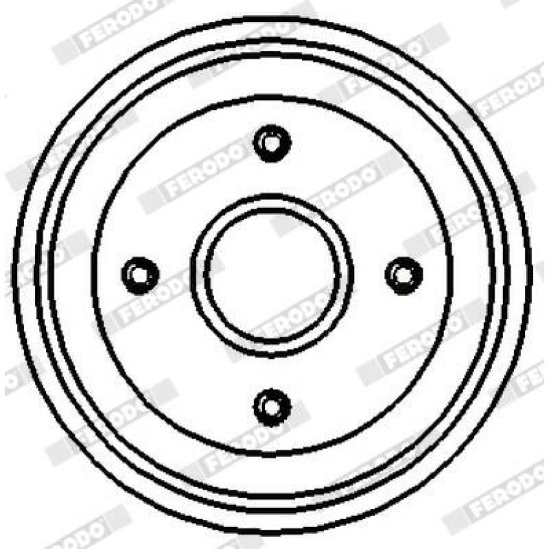 Tambour de frein FERODO FDR329151 - Visuel 2