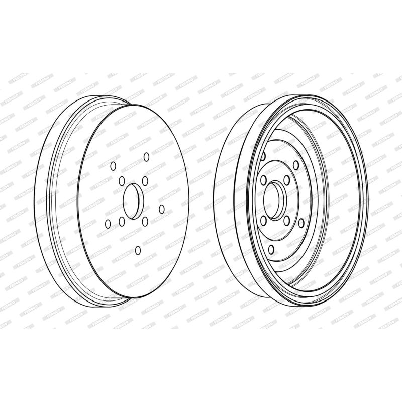 Tambour de frein FERODO FDR329348 - Visuel 3