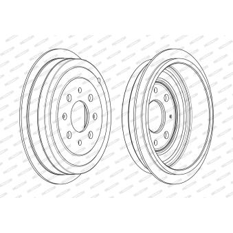 Tambour de frein FERODO FDR329809