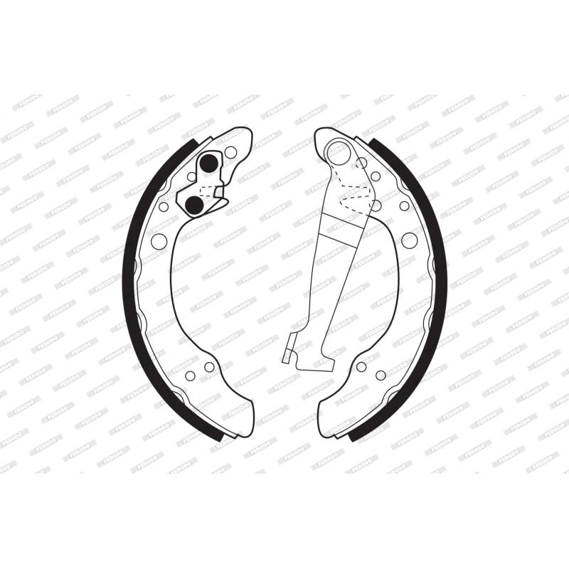 Jeu de mâchoires de frein FERODO FSB150 - Visuel 1