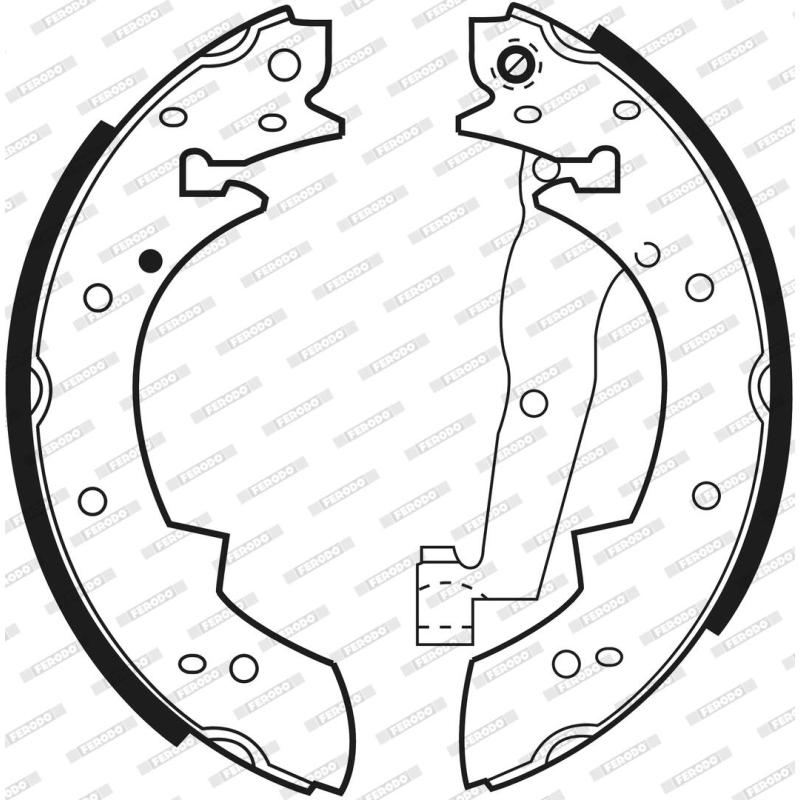 Jeu de mâchoires de frein FERODO FSB173 - Visuel 2