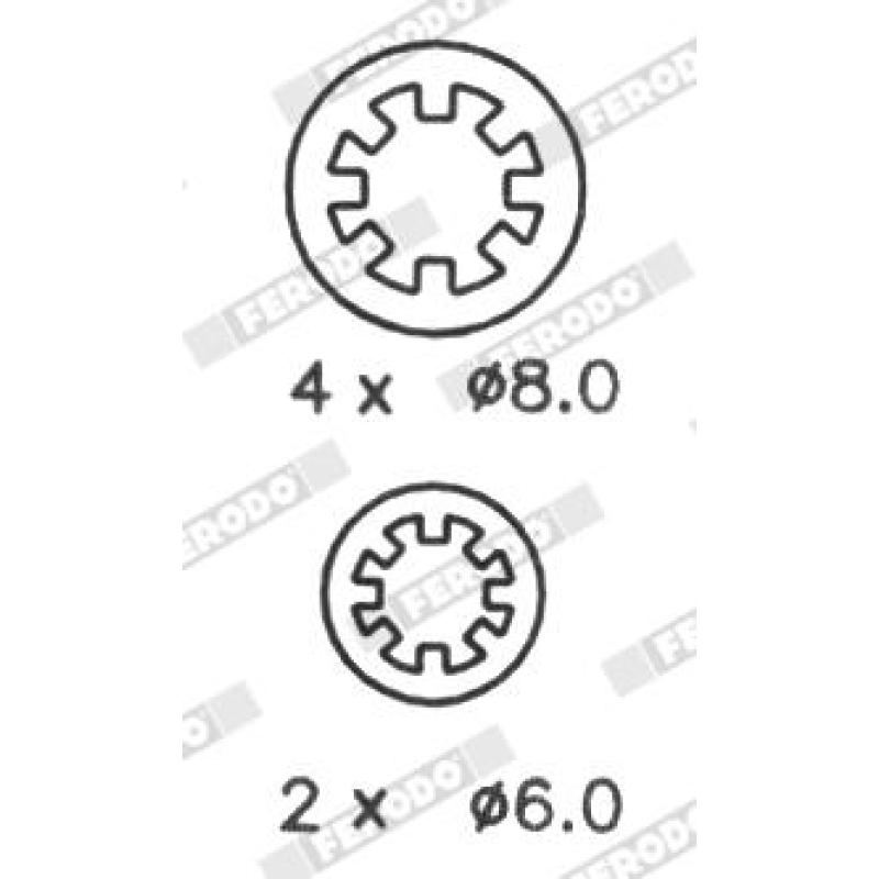 Jeu de mâchoires de frein FERODO FSB188 - Visuel 3