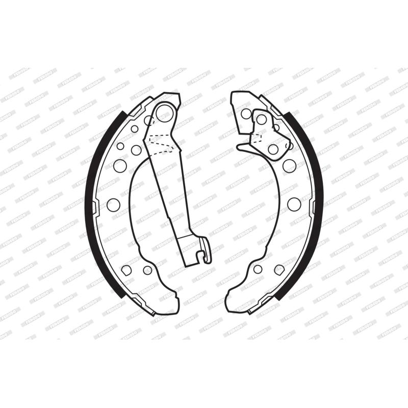 Jeu de mâchoires de frein FERODO FSB191 - Visuel 1