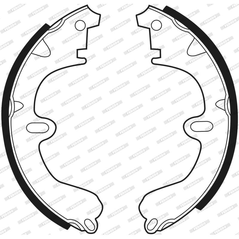 Jeu de mâchoires de frein FERODO FSB208 - Visuel 2