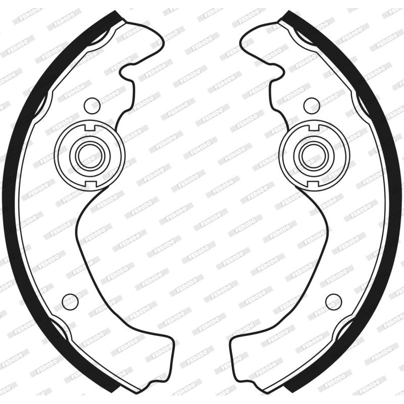 Jeu de mâchoires de frein FERODO FSB23 - Visuel 2