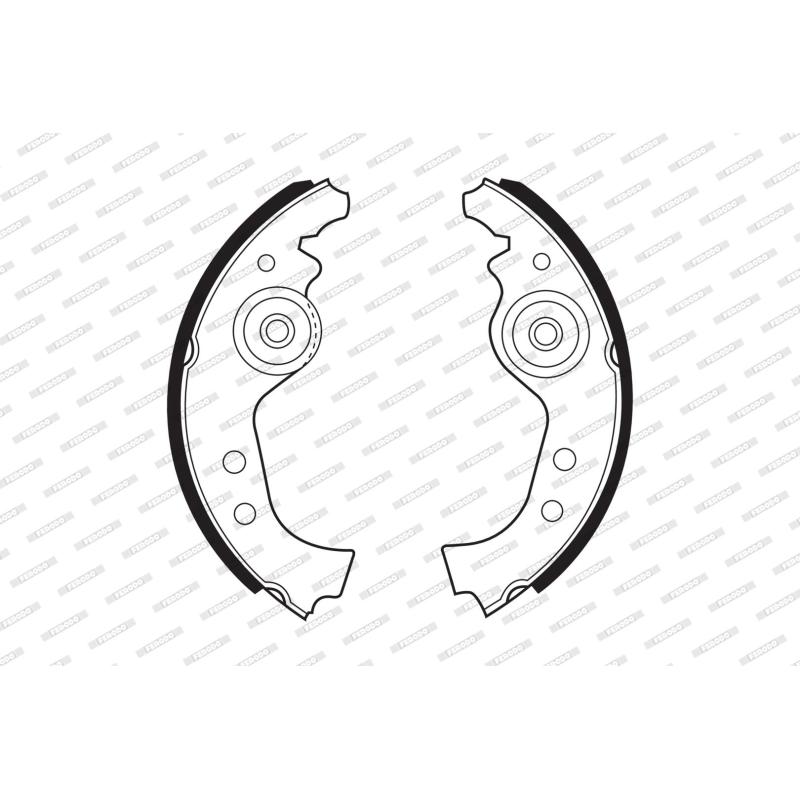 Jeu de mâchoires de frein FERODO FSB27 - Visuel 1