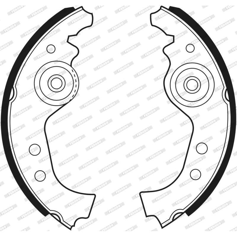 Jeu de mâchoires de frein FERODO FSB27 - Visuel 2