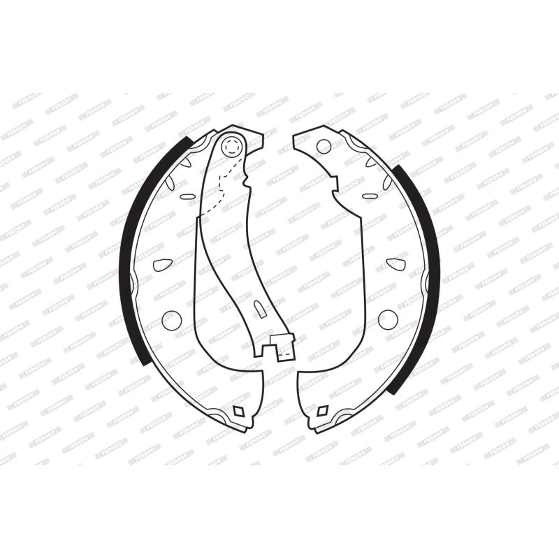 Jeu de mâchoires de frein FERODO FSB307 - Visuel 1