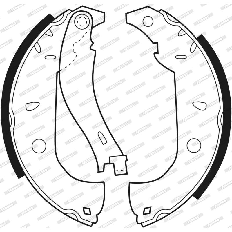 Jeu de mâchoires de frein FERODO FSB307 - Visuel 2