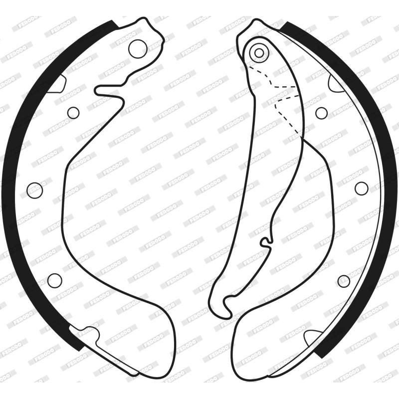 Jeu de mâchoires de frein FERODO FSB335 - Visuel 2