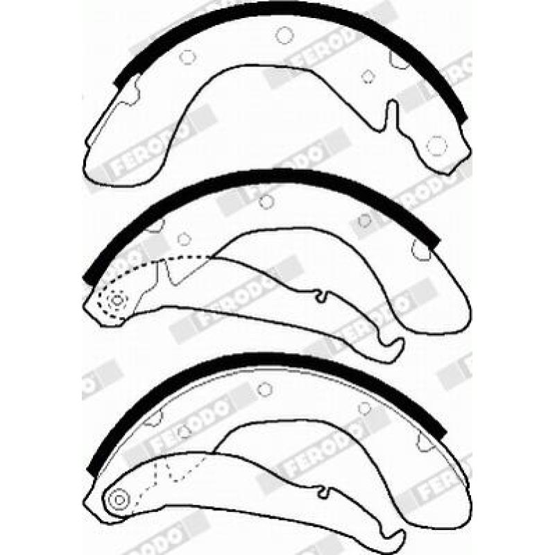 Jeu de mâchoires de frein FERODO FSB335 - Visuel 3