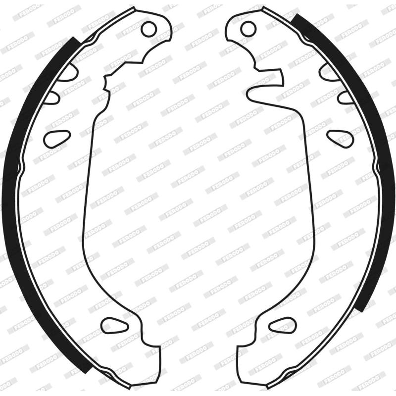 Jeu de mâchoires de frein FERODO FSB337 - Visuel 2
