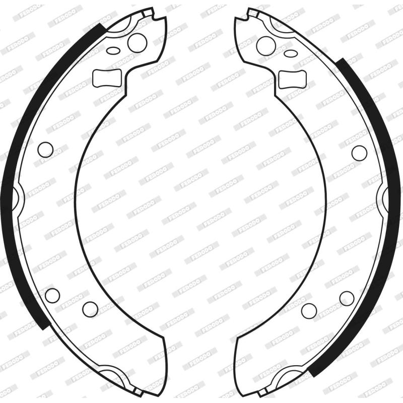 Jeu de mâchoires de frein FERODO FSB363 - Visuel 2