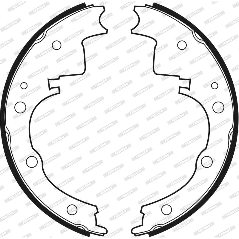 Jeu de mâchoires de frein FERODO FSB391 - Visuel 2