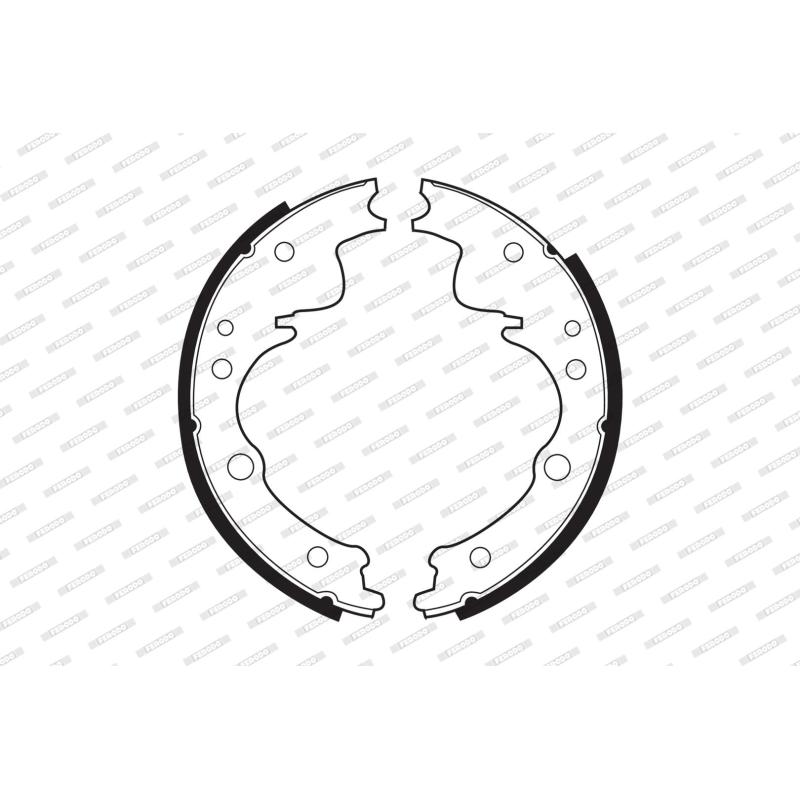 Jeu de mâchoires de frein FERODO FSB393R - Visuel 1