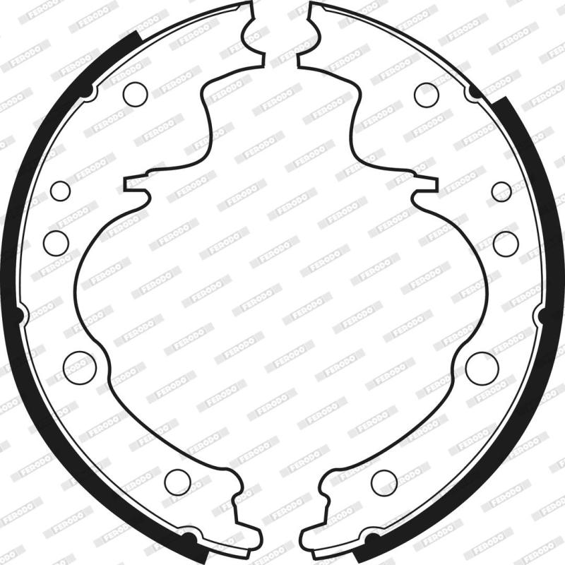 Jeu de mâchoires de frein FERODO FSB393R - Visuel 2