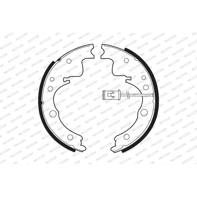 Jeu de mâchoires de frein FERODO FSB407 - Visuel 1