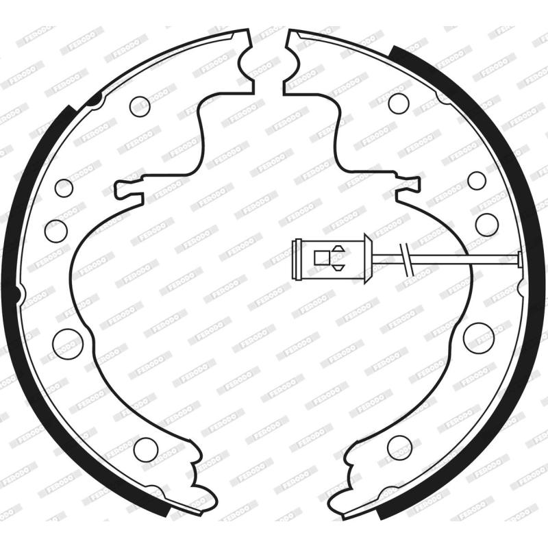 Jeu de mâchoires de frein FERODO FSB407 - Visuel 2