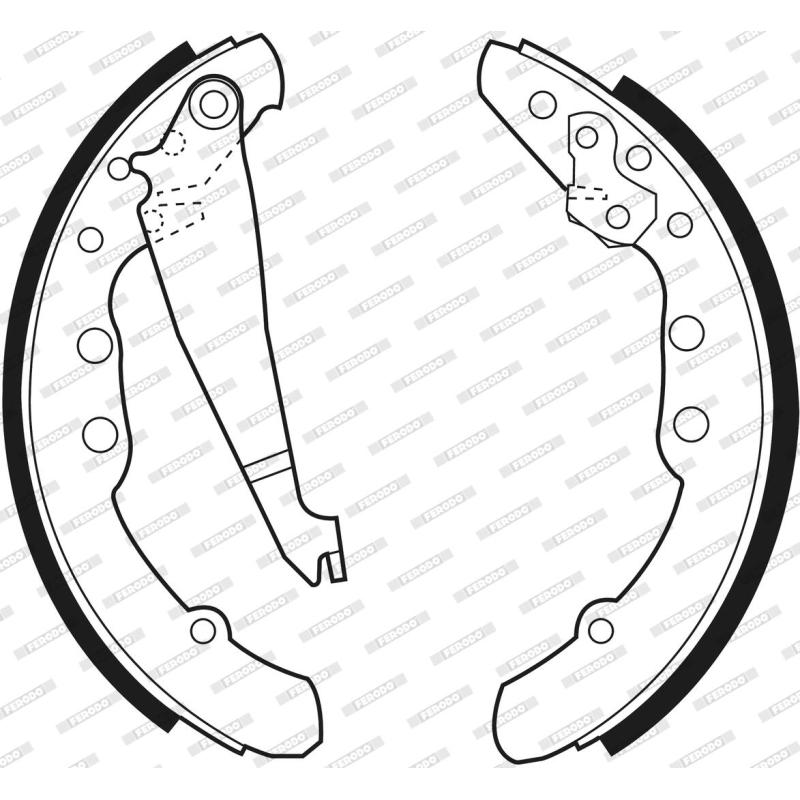 Jeu de mâchoires de frein FERODO FSB409 - Visuel 2