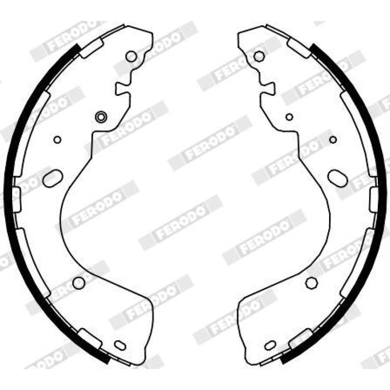 Jeu de mâchoires de frein FERODO FSB4108 - Visuel 1