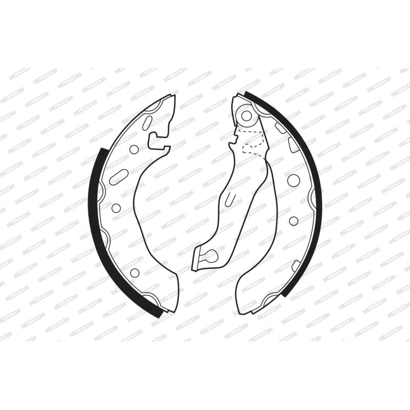 Jeu de mâchoires de frein FERODO FSB543 - Visuel 1