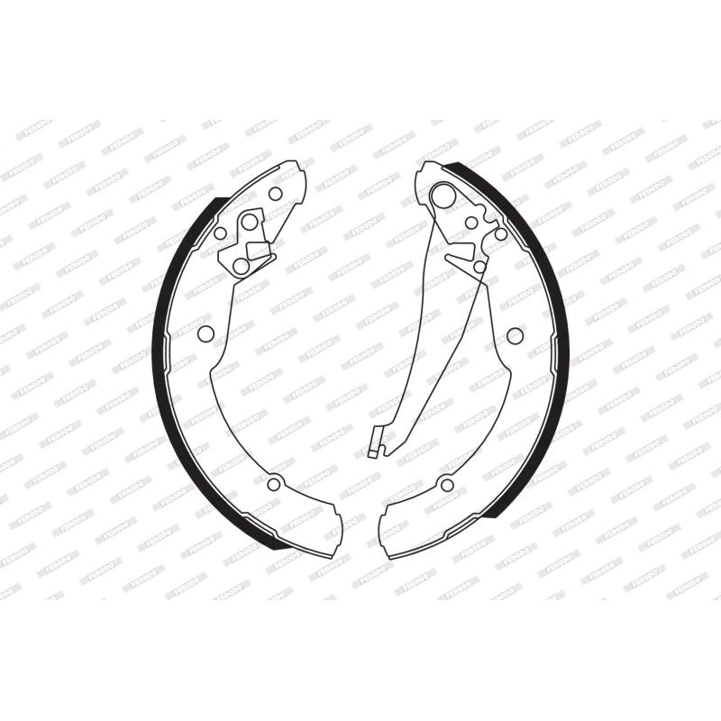 Jeu de mâchoires de frein FERODO FSB549 - Visuel 1