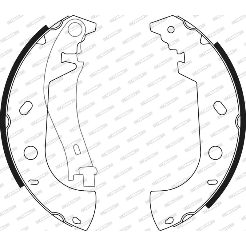 Jeu de mâchoires de frein FERODO FSB571 - Visuel 2