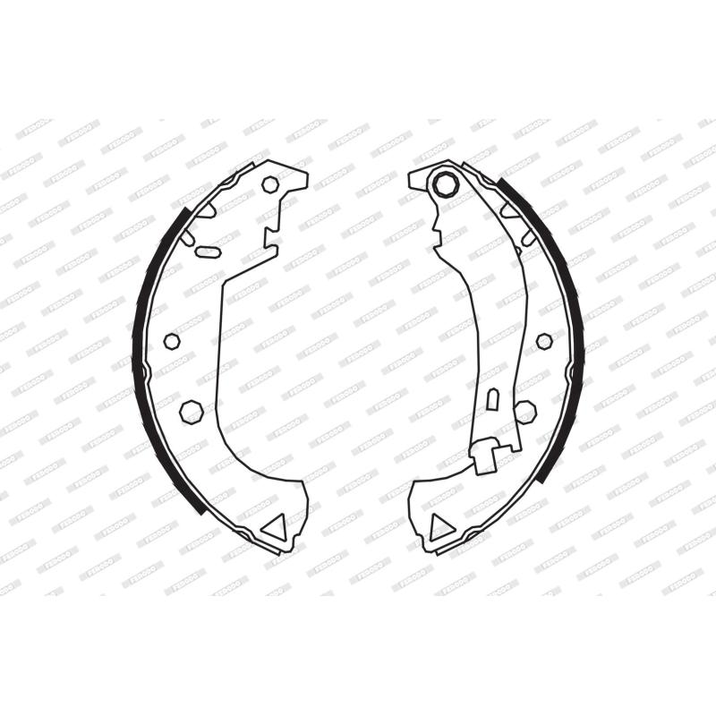 Jeu de mâchoires de frein FERODO FSB604 - Visuel 1