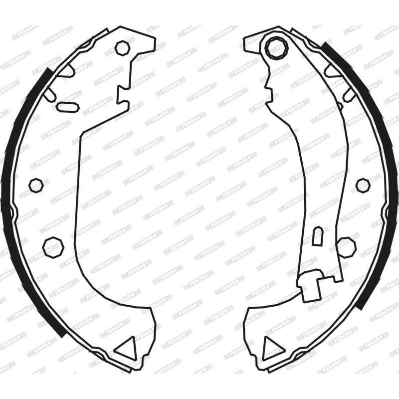 Jeu de mâchoires de frein FERODO FSB604 - Visuel 2