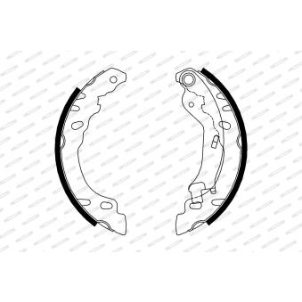 Jeu de mâchoires de frein FERODO