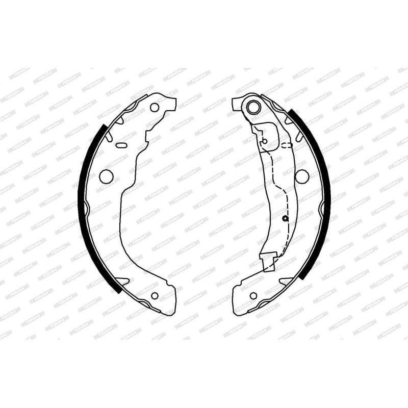 Jeu de mâchoires de frein FERODO FSB694 - Visuel 1