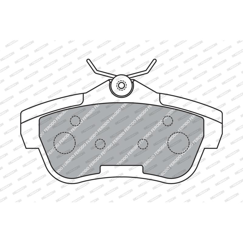 Jeu de 4 plaquettes de frein arrière FERODO FVR1772 - Visuel 1
