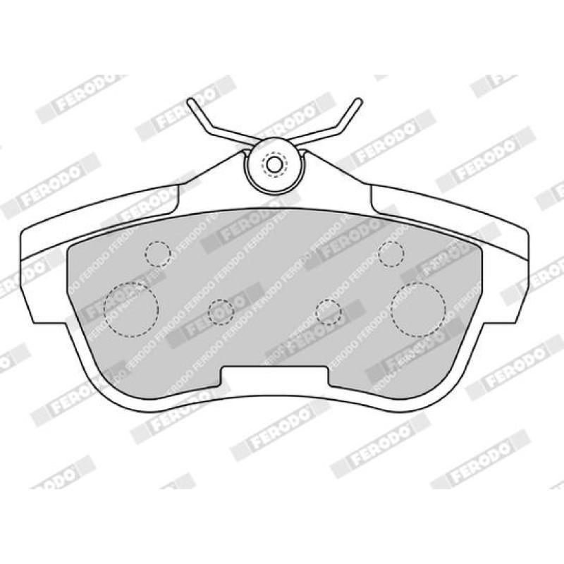Jeu de 4 plaquettes de frein arrière FERODO FVR1772 - Visuel 2