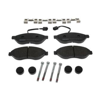 Jeu de 4 plaquettes de frein avant FERODO