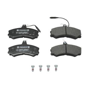 Jeu de 4 plaquettes de frein avant FERODO