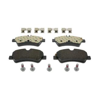 Jeu de 4 plaquettes de frein arrière FERODO