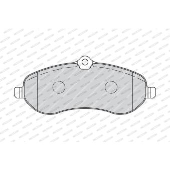 Jeu de 4 plaquettes de frein avant FERODO