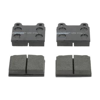 Jeu de 4 plaquettes de frein avant FERODO