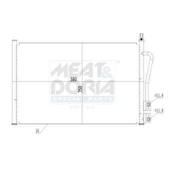 Condenseur, climatisation MEAT & DORIA 991003