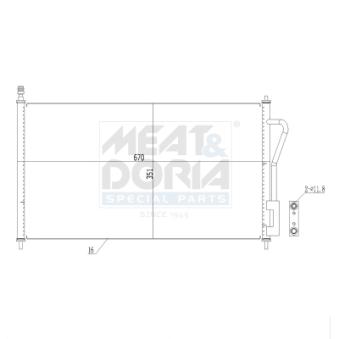 Condenseur, climatisation MEAT & DORIA 991072