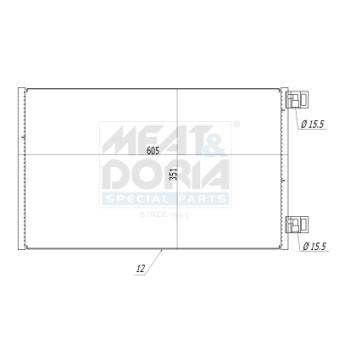 Condenseur, climatisation MEAT & DORIA