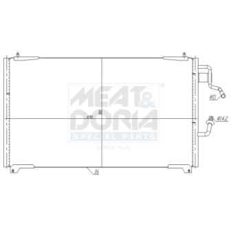 Condenseur, climatisation MEAT & DORIA 991213