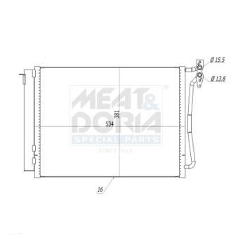 Condenseur, climatisation MEAT & DORIA