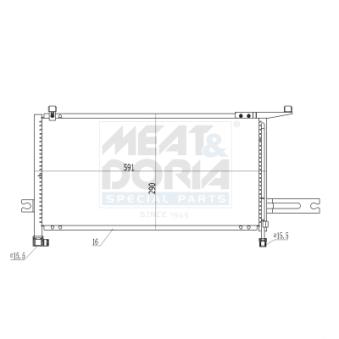 Condenseur, climatisation MEAT & DORIA