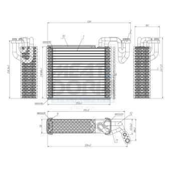 Évaporateur climatisation MEAT & DORIA
