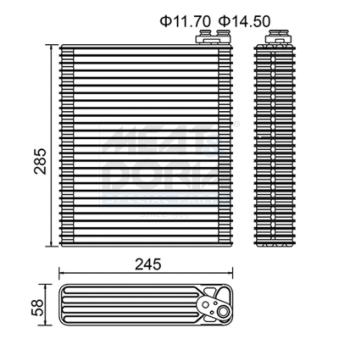Évaporateur climatisation MEAT & DORIA