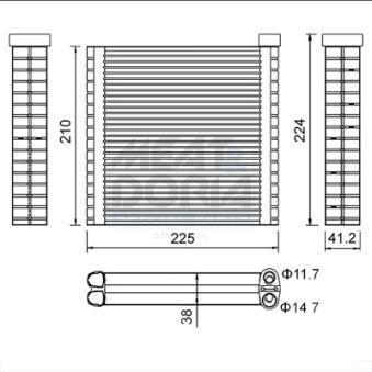 Évaporateur climatisation MEAT & DORIA